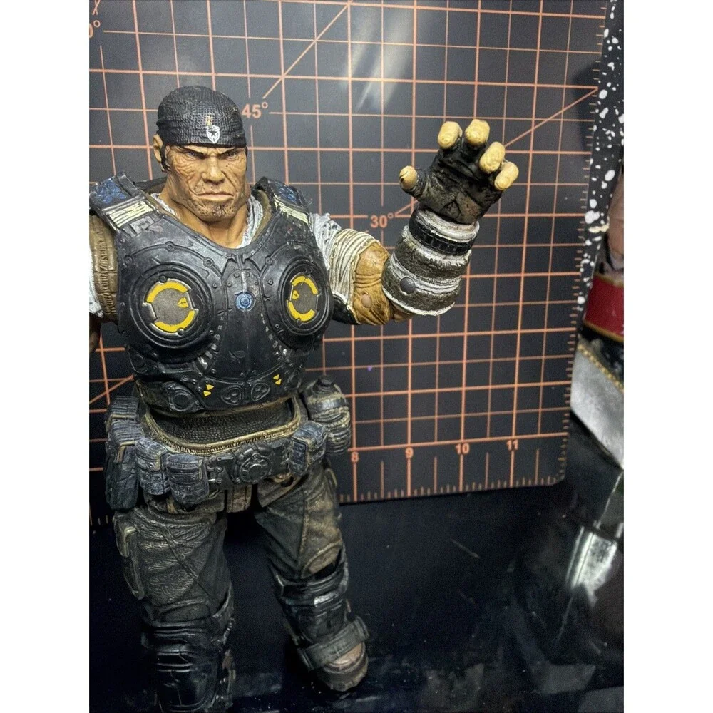 NECA Gears of War Marcus Fenix 7” Action Figure 2011 Epic Games READ See Pics!